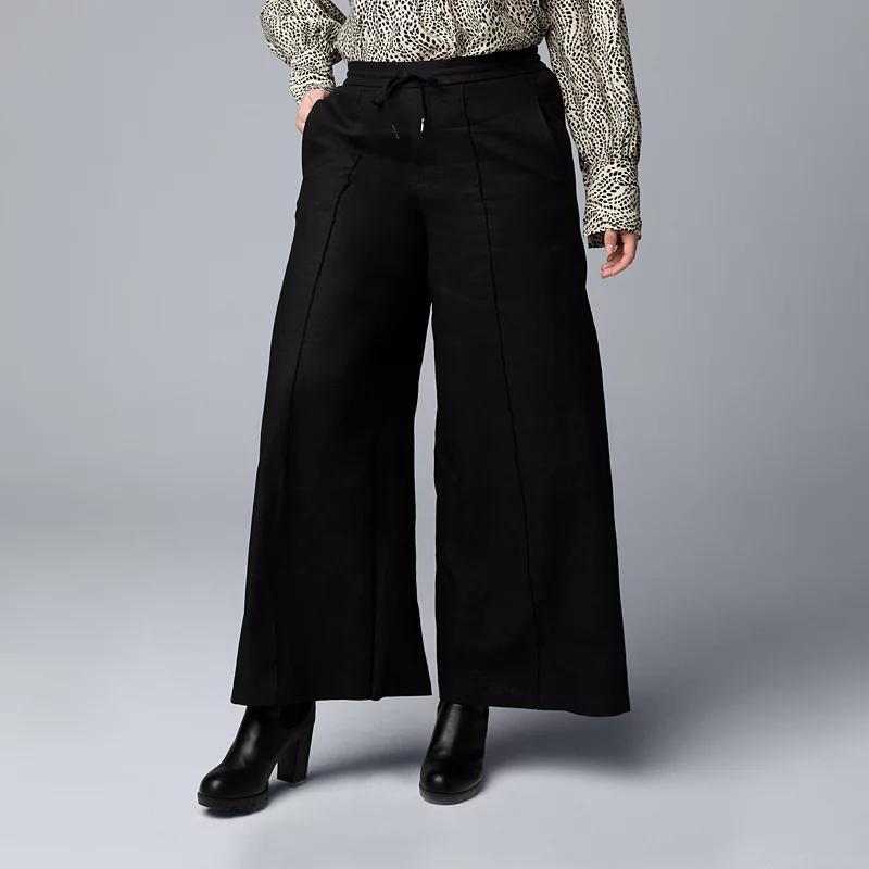 Womens Simply Vera Vera Wang Wide Leg Pants Product Image