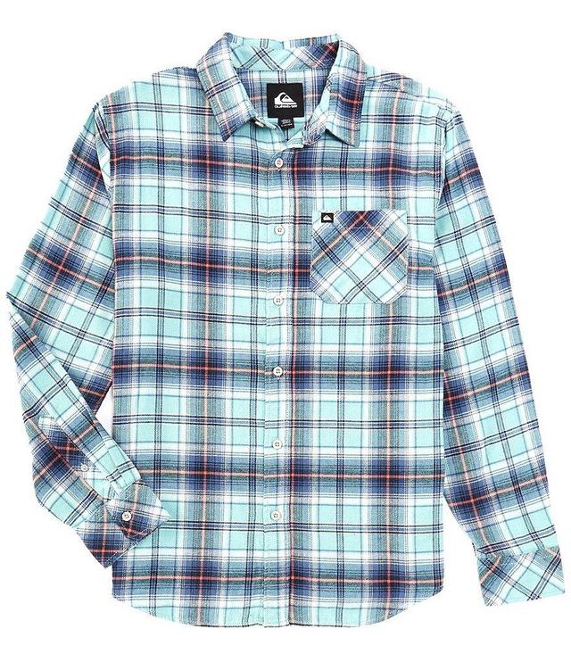 Quiksilver Ridgebury Long Sleeve Plaid Brushed Flannel Shirt Product Image