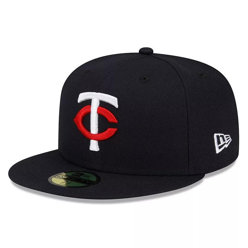 Mens New Era Navy Minnesota Twins 2023 Authentic Collection Home 59Fifty Fitted Hat Product Image