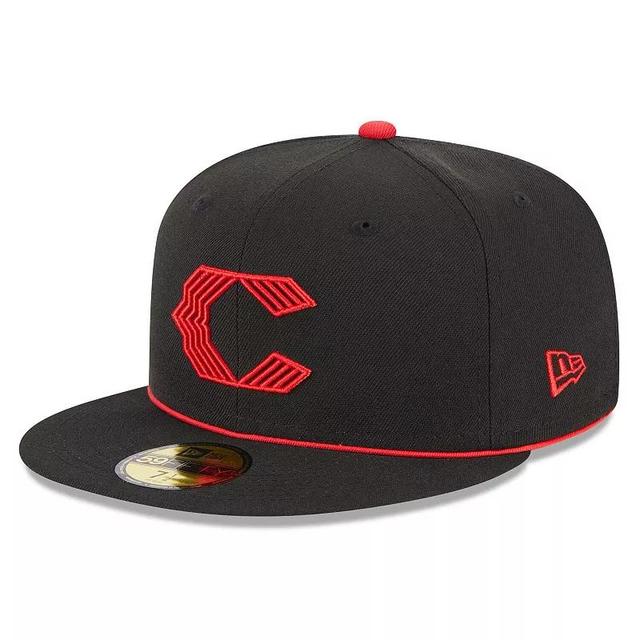 Mens New Era Black Cincinnati Reds 2023 City Connect 59FIFTY Fitted Hat Product Image