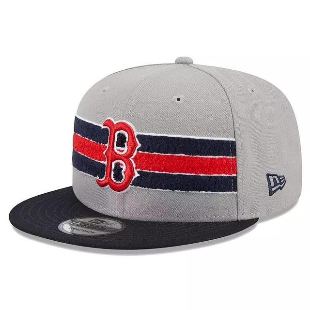 Mens New Era Gray Boston Red Sox Band 9FIFTY Snapback Hat - Gray Product Image