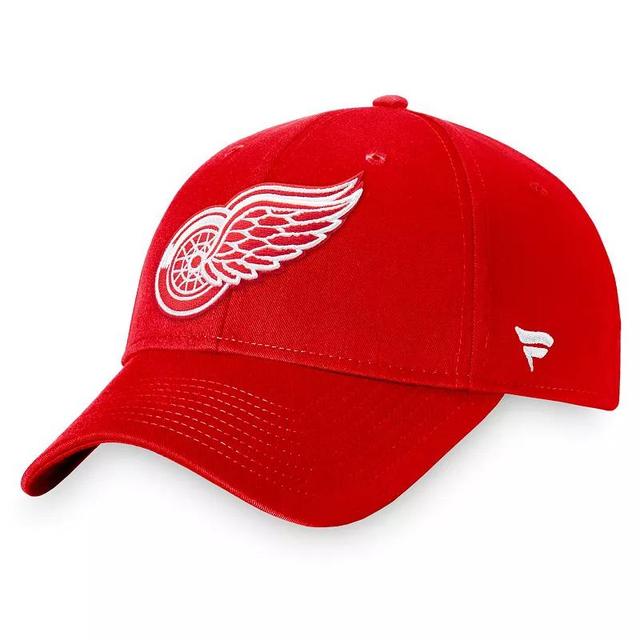 Mens Fanatics Branded Detroit Wings Core Adjustable Hat Product Image