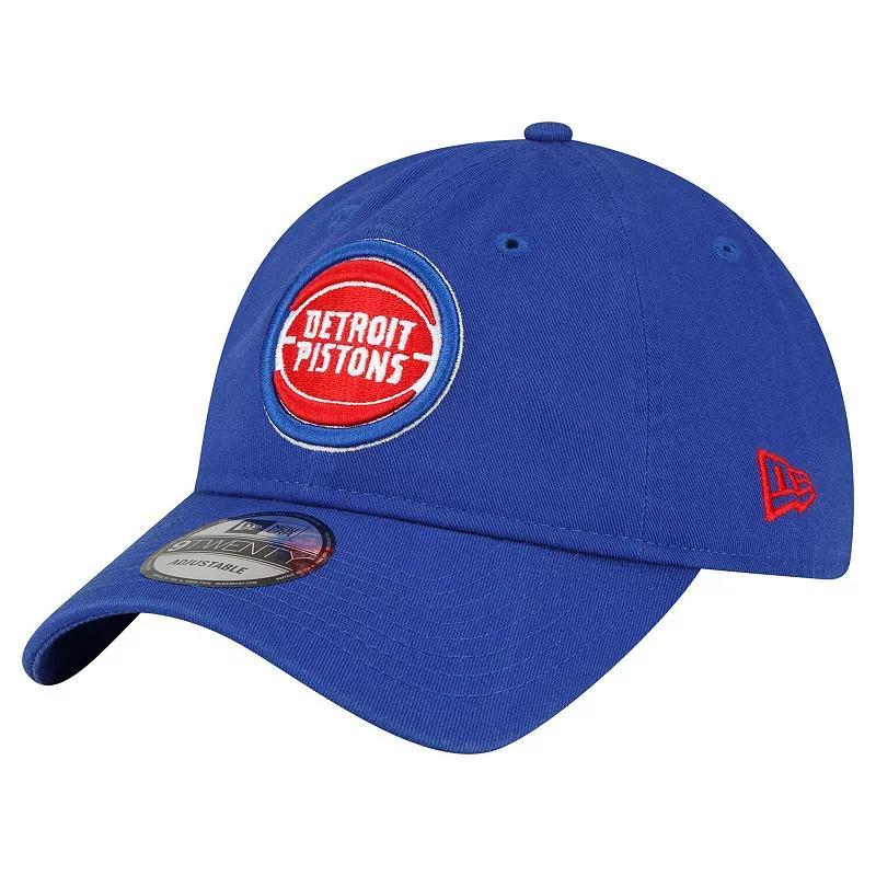 Mens New Era Royal Detroit Pistons Team 2.0 9TWENTY Adjustable Hat Product Image