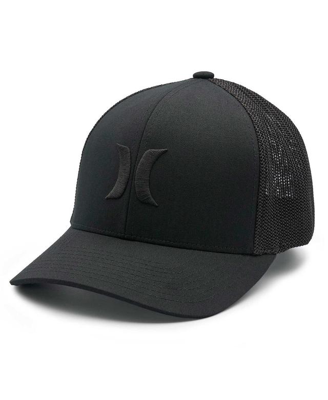 Hurley Mens Black Laguna Icon Trucker Flex Hat Product Image