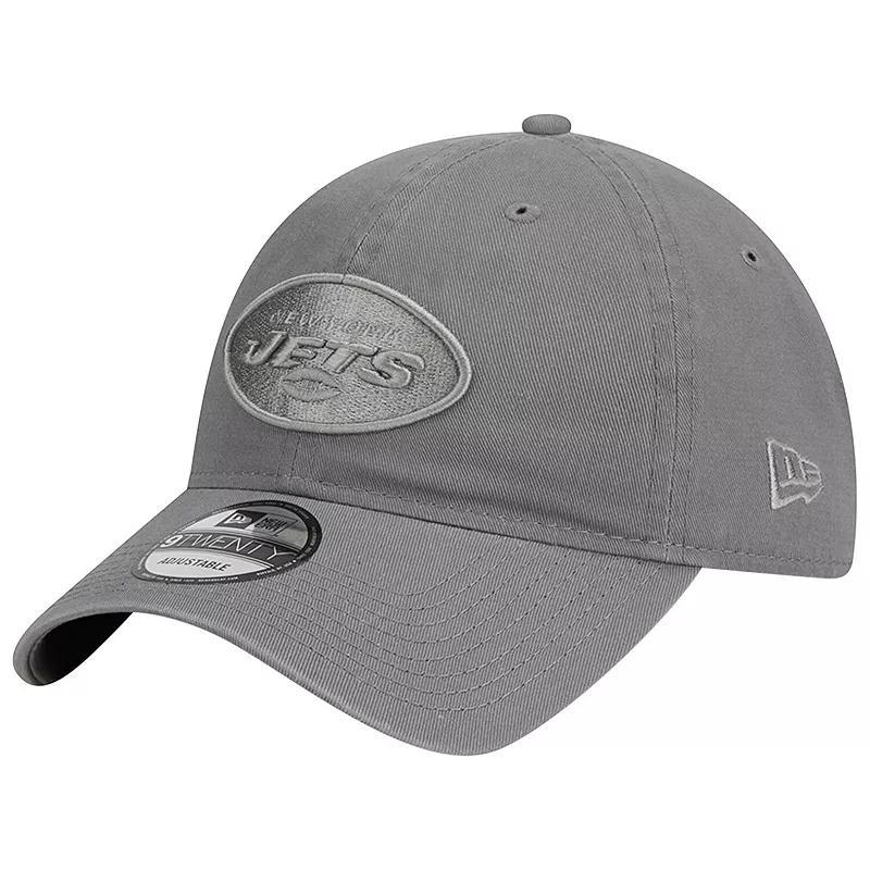 Mens New Era Gray New York Jets Color Pack 9TWENTY Adjustable Hat Product Image