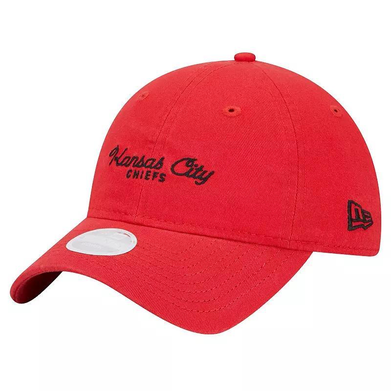 Womens New Era Kansas City Chiefs Throwback Delicate 9TWENTY Adjustable Hat Product Image