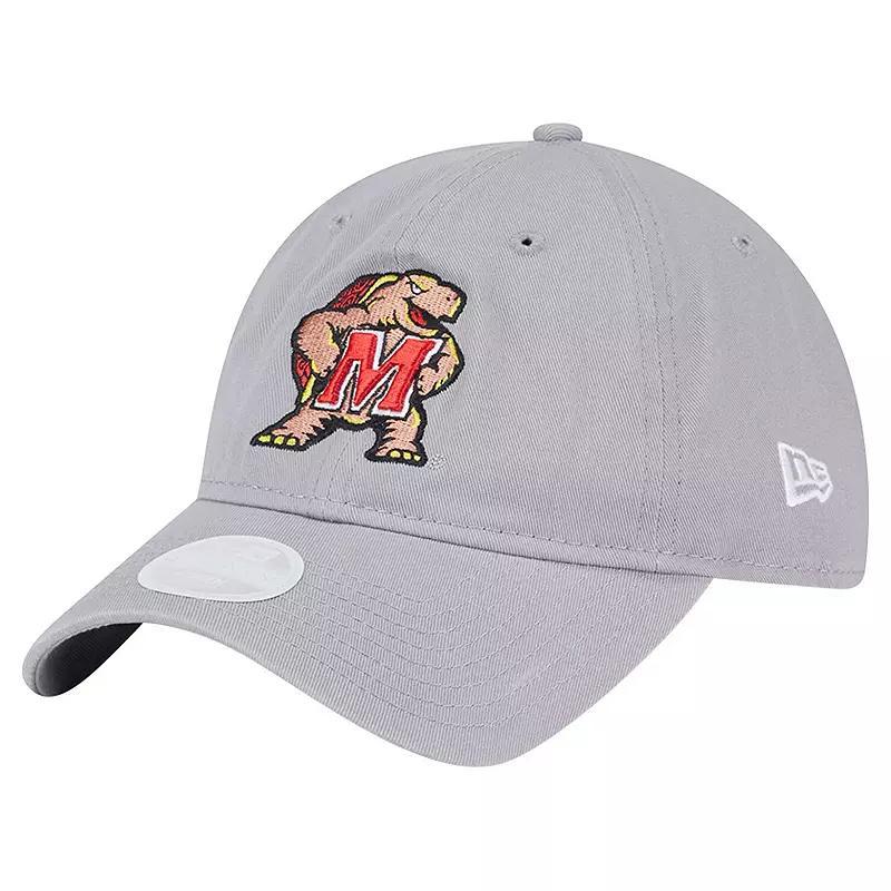 Womens New Era Gray Maryland Terrapins Logo 9TWENTY Adjustable Hat Product Image