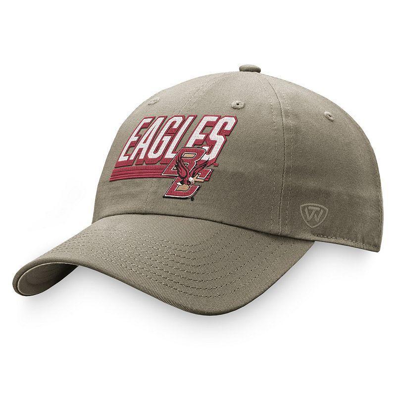 Mens Top of the World Khaki Boston College Eagles Slice Adjustable Hat Product Image