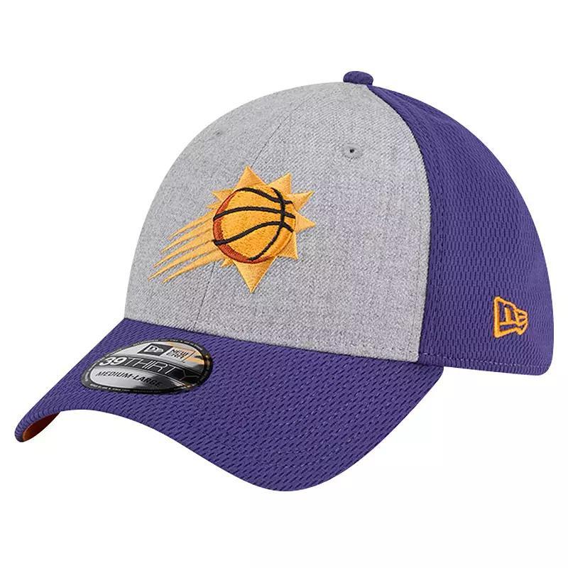 Mens New Era Heather Gray/Purple Phoenix Suns Two-Tone 39THIRTY Flex Hat Product Image