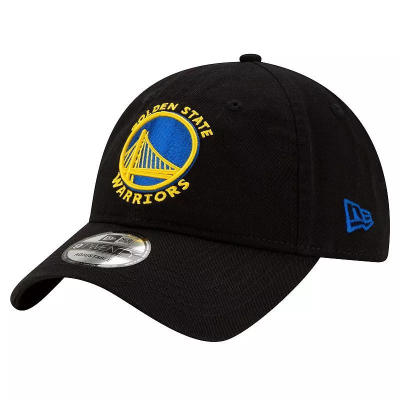 Mens New Era Black Golden State Warriors Team 2.0 9TWENTY Adjustable Hat Product Image