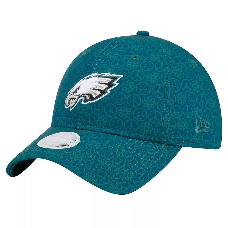 Womens New Era Midnight Philadelphia Eagles Smiley 9TWENTY Adjustable Hat Product Image