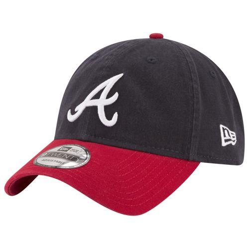 Mens New Era Navy Atlanta Braves Replica Core Classic 9TWENTY Adjustable Hat - Navy Product Image