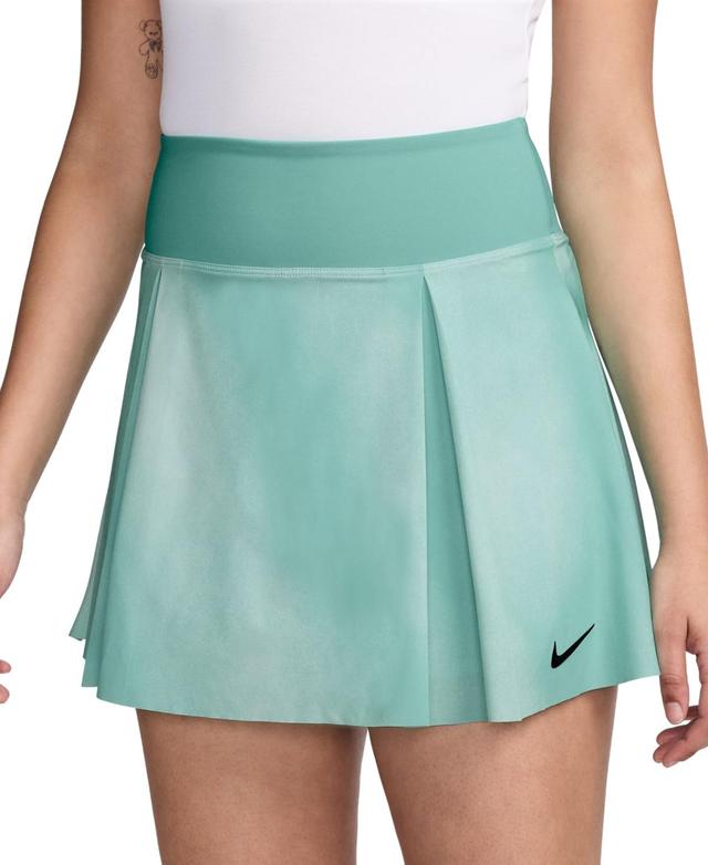 Nike Womens Advantage Dri-fit Printed Tennis Skirt - G Blue Product Image