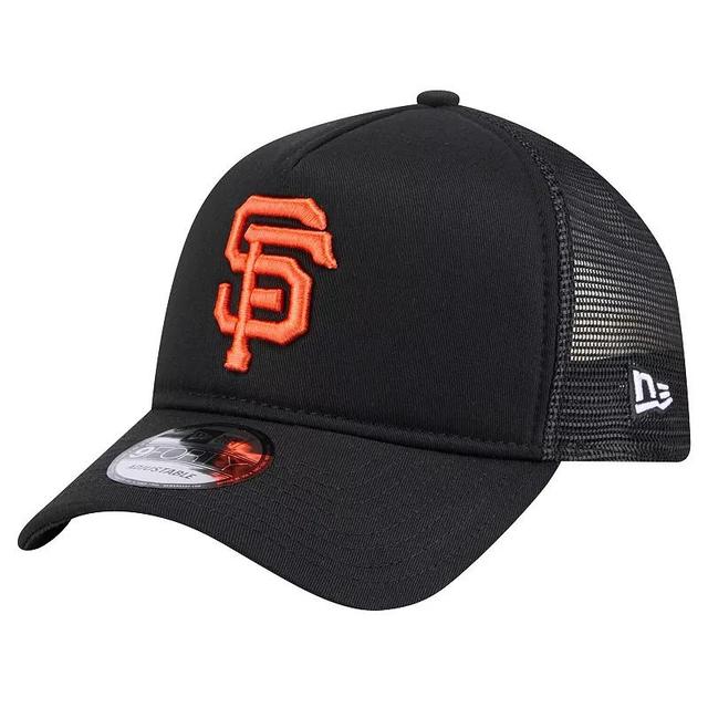 Mens New Era San Francisco Giants 9FORTY A-Frame Trucker Adjustable Hat Product Image