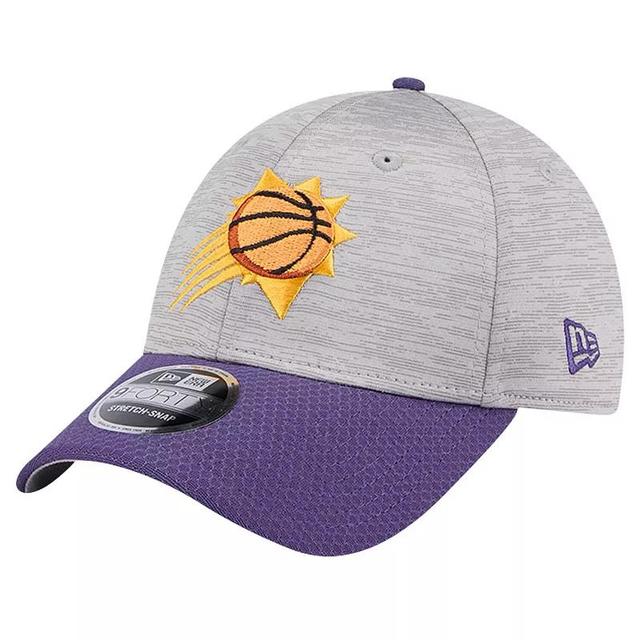 Mens New Era Heather Gray/Purple Phoenix Suns Active Digi-Tech Two-Tone 9FORTY Adjustable Hat Product Image