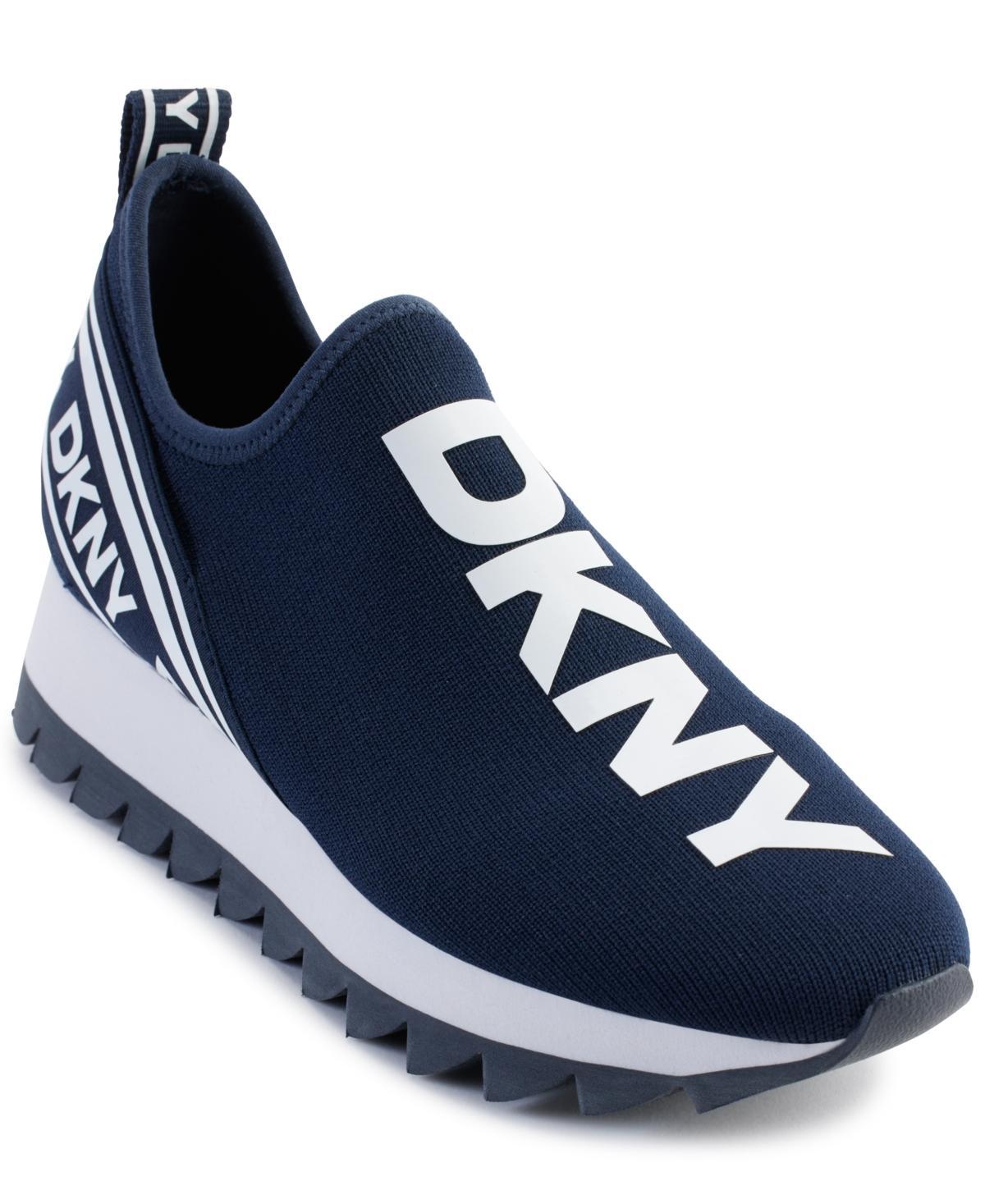 Dkny Womens Abbi Slip-On Logo Sock Sneakers Product Image