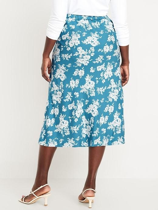 Crepe A-Line Midi Skirt Product Image