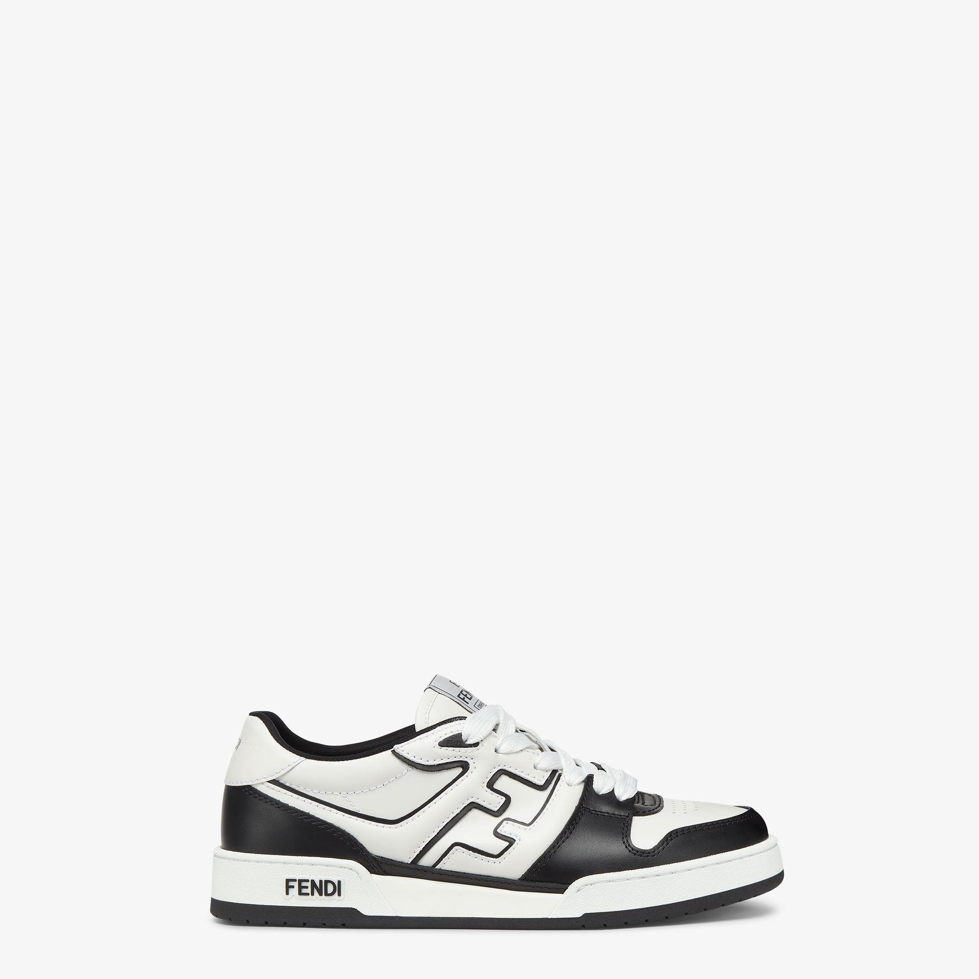 Fendi Match SneakersBlack leather low-tops Product Image