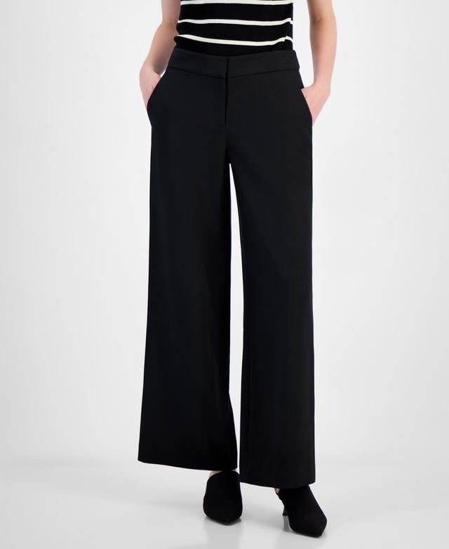 Tahari Asl Womens Wide-Leg Mid-Rise Pants Product Image