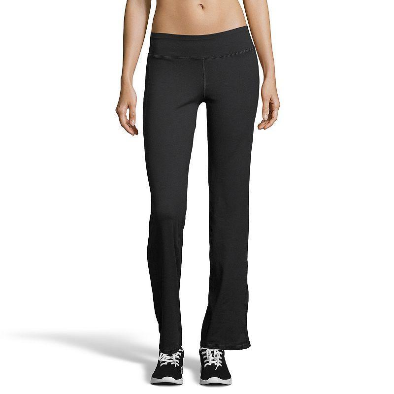 Womens Hanes Performance Yoga Pants Black Product Image