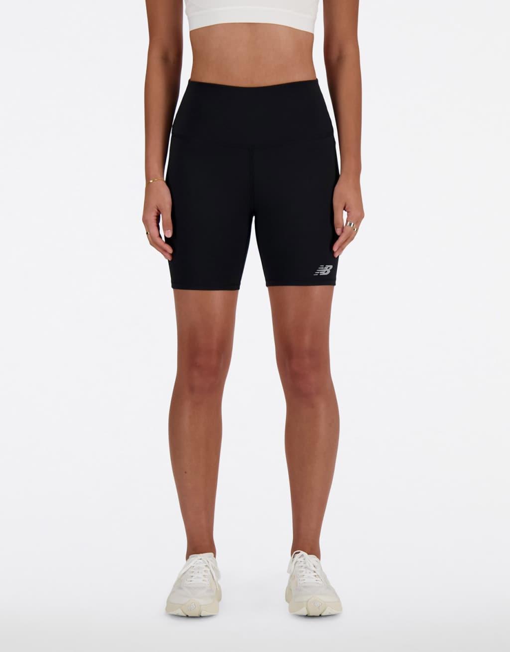 New Balance sport harmony high rise legging shorts in black Product Image