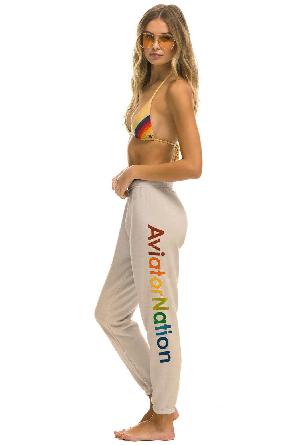 AVIATOR NATION LAS VEGAS SWEATPANTS - SAND Female Product Image