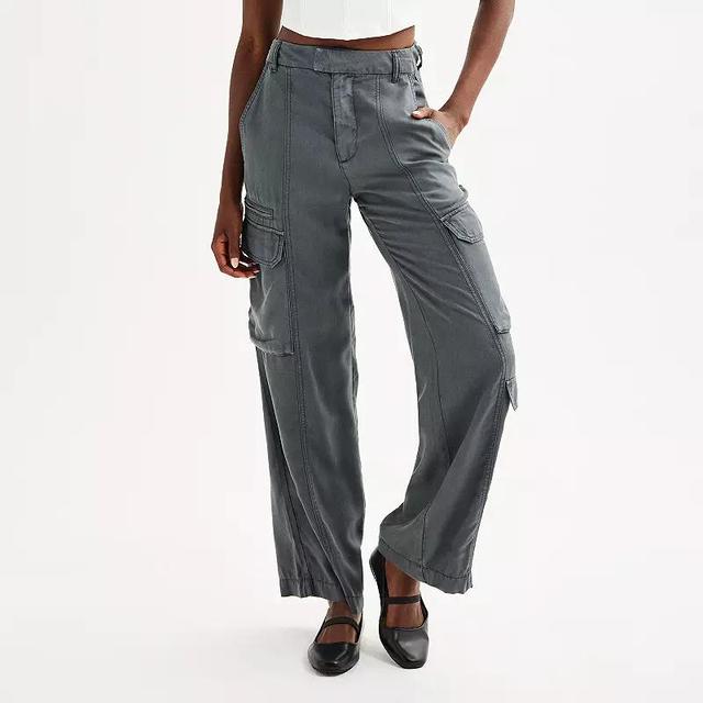 Juniors SO High-Rise Cargo Trousers, Womens Product Image