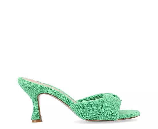 Journee Collection Womens Mannon Terry Cloth Sandals Product Image