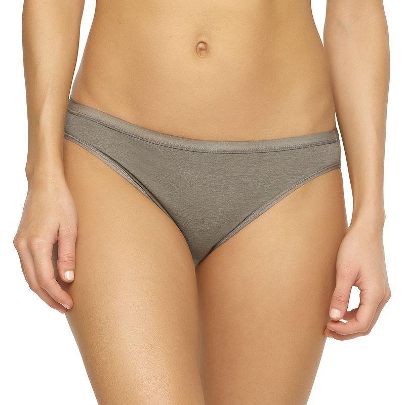 Womens Jezebel Cotton Bikini Panty 630121 Grey Product Image