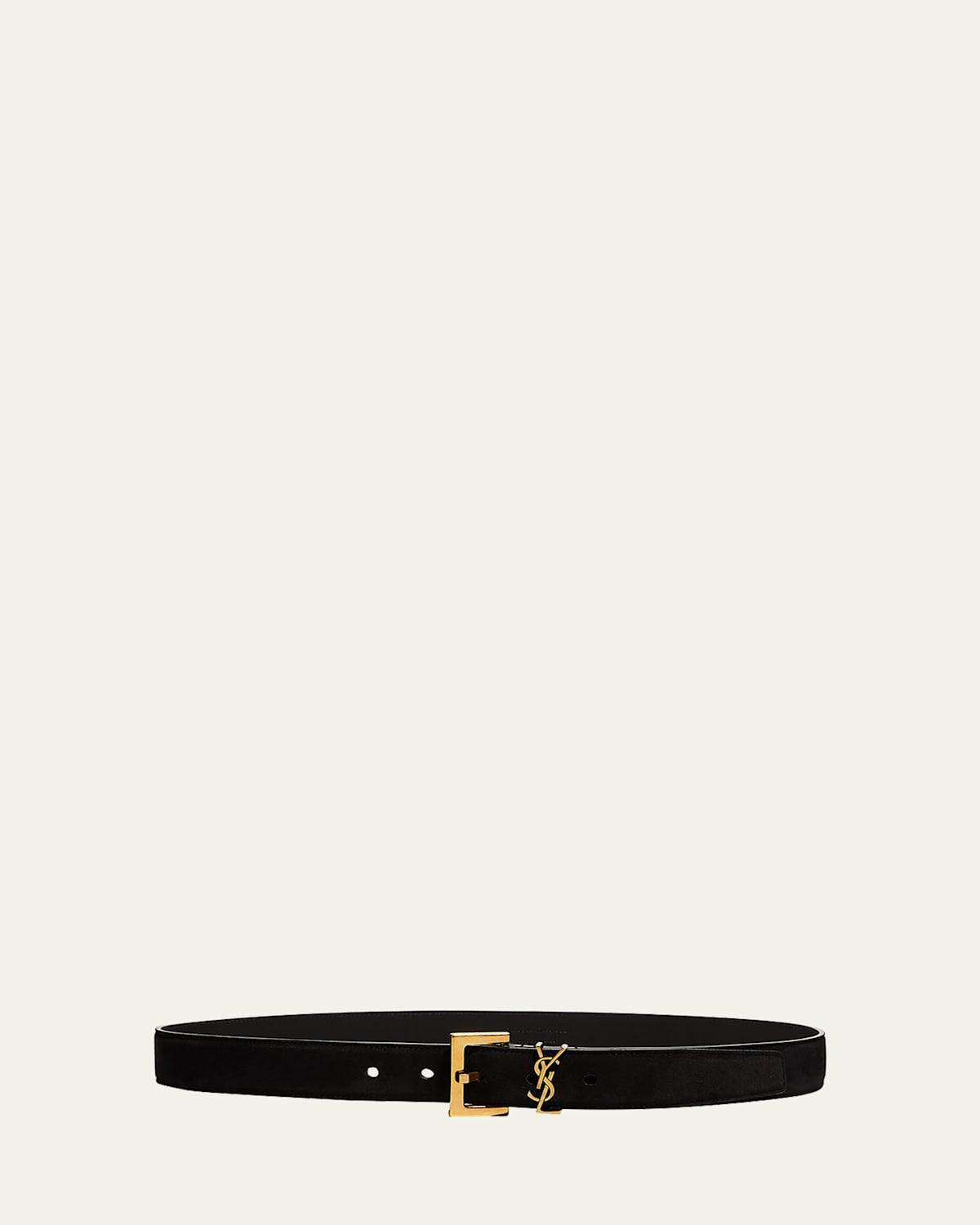 YSL Monogram Suede Belt Product Image