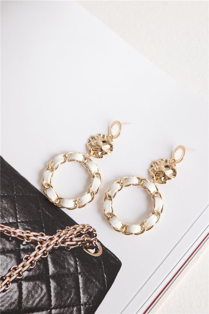 18k Gold Plated Coco Earrings Gold Product Image