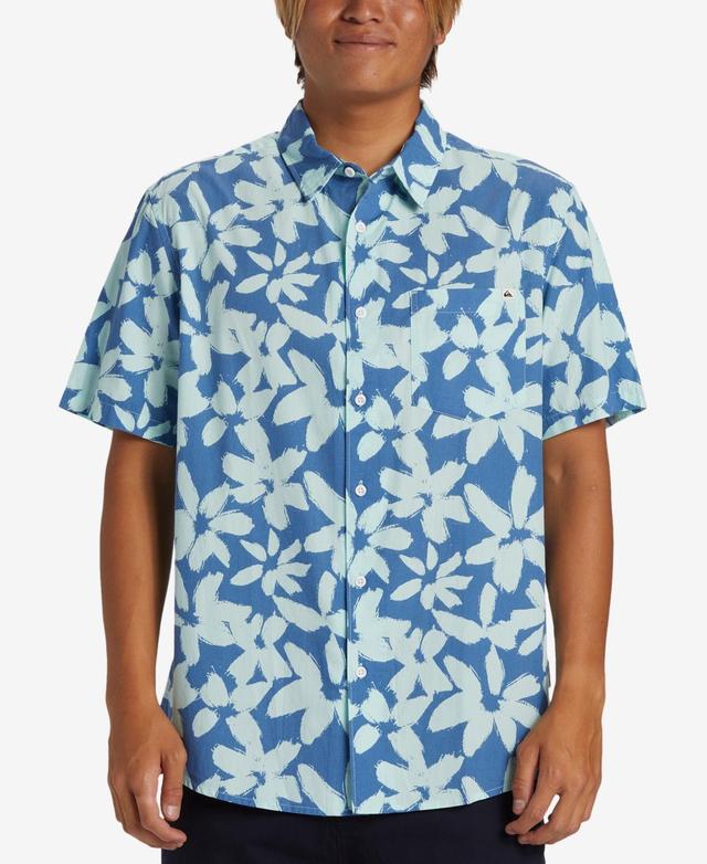 Quiksilver Mens Apero Regular-Fit Printed Button-Down Shirt Product Image