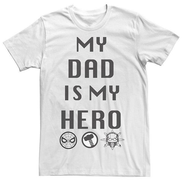 Mens Marvel Dad Is My Hero Graphic Tee Product Image