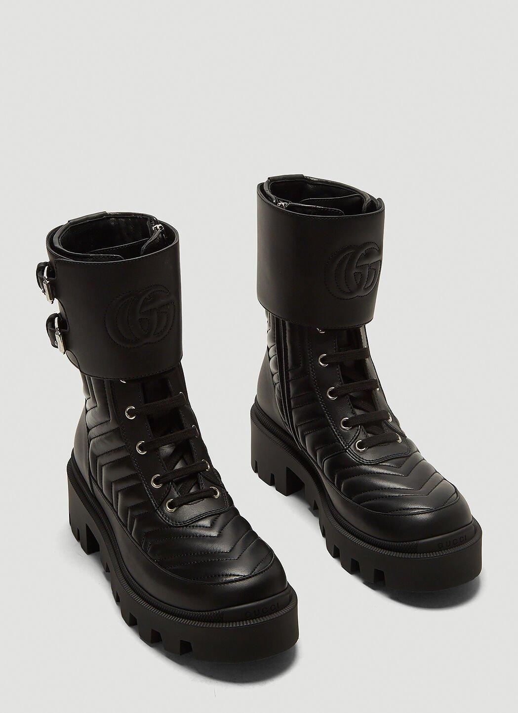 Women Frances Leather Boots In Black Product Image