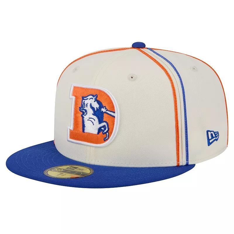 Mens New Era Cream Denver Broncos Soutache 59FIFTY Fitted Hat Product Image