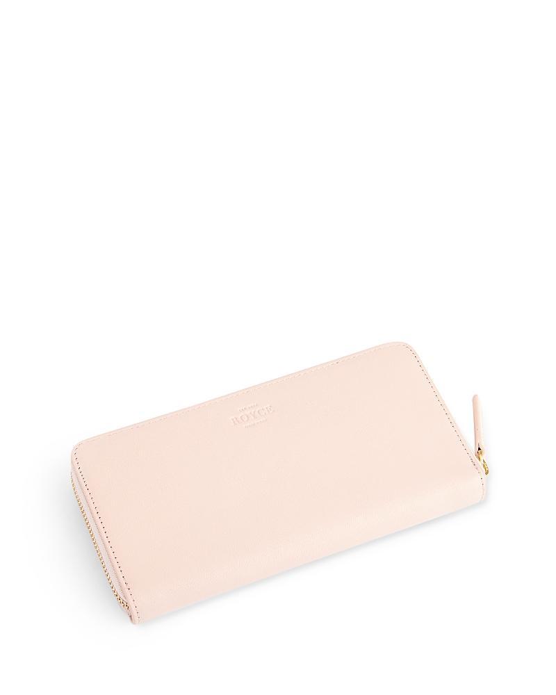 Womens RFID-Blocking Zip-Around Leather Wallet Product Image