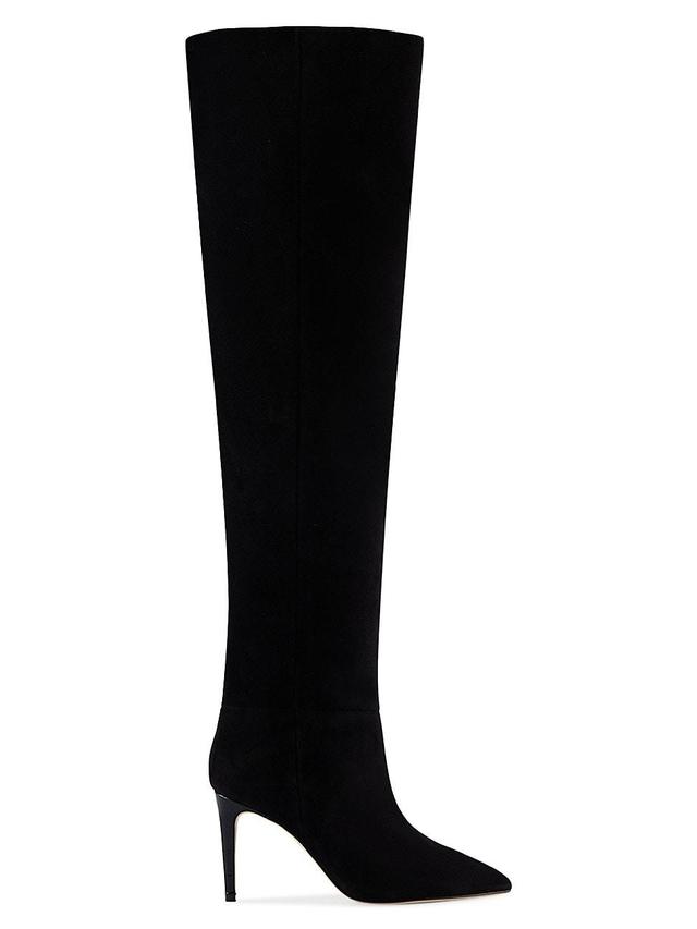 Womens Over-the-Knee Suede Stiletto Boots Product Image