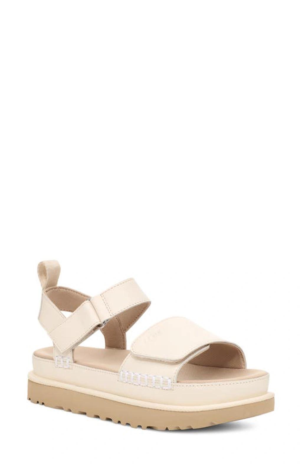 Goldenstar Platform Sandal In White product image