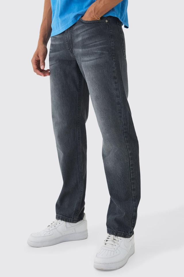 Relaxed Rigid Jeans | boohooMAN USA Product Image