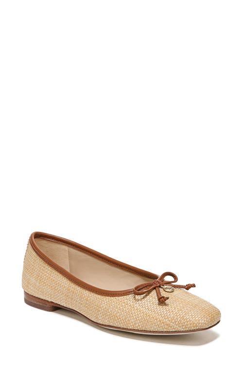 Sam Edelman Meadow Raffia Bow Detail Woven Ballet Flats Product Image