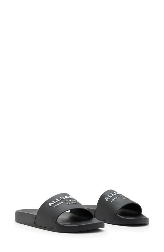 Women's Underground Logo Slip On Slide Sandals In Black Product Image