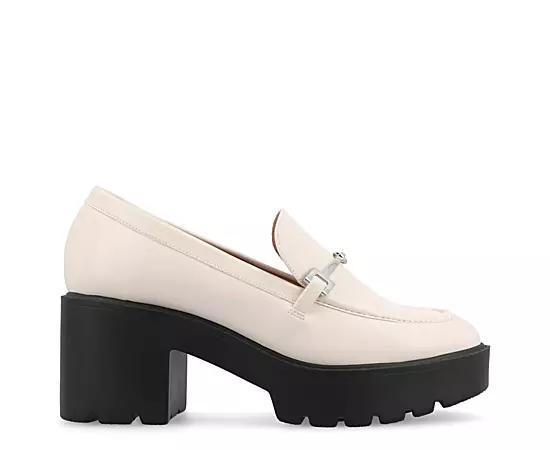 Journee Collection Kezziah Tru Comfort Foam Womens Heeled Loafers Product Image