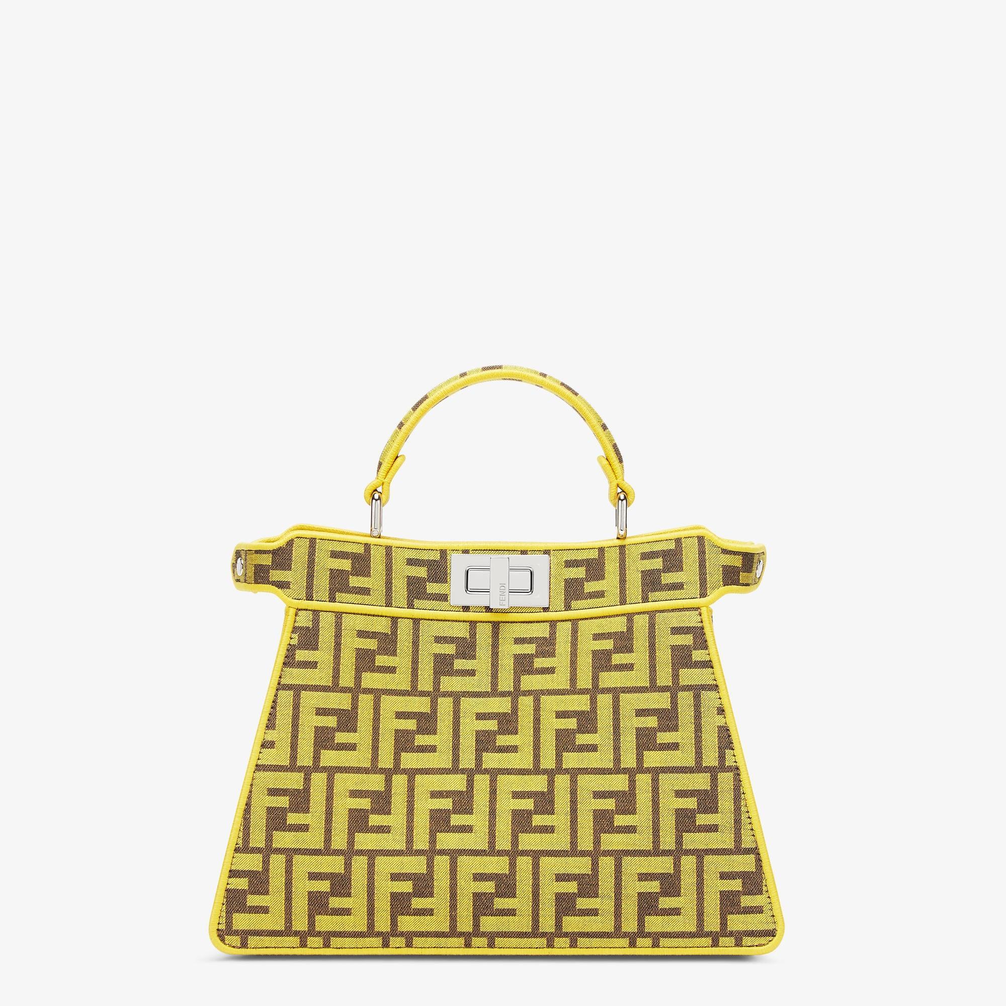 Peekaboo ISeeU SmallFendi x FRGMT yellow FF fabric bag Product Image