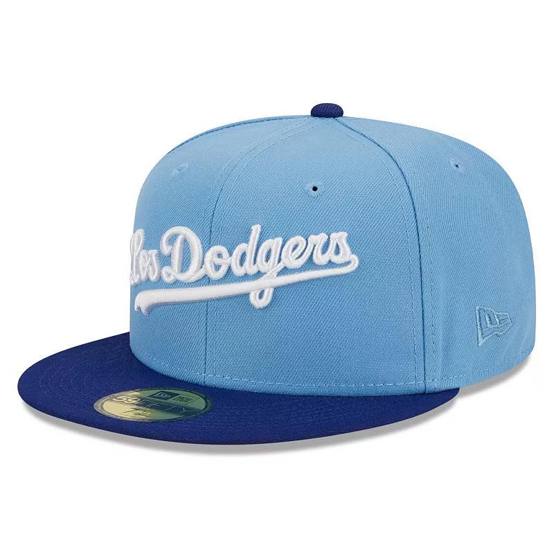 Mens New Era Light Blue Los Angeles Dodgers Cooperstown Collection Retro City 59FIFTY Fitted Hat Product Image