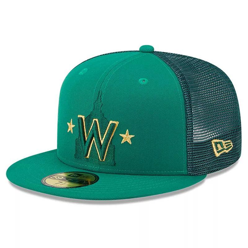 Mens New Era Kelly Washington Nationals 2023 St. Patricks Day 59FIFTY Fitted Hat Product Image