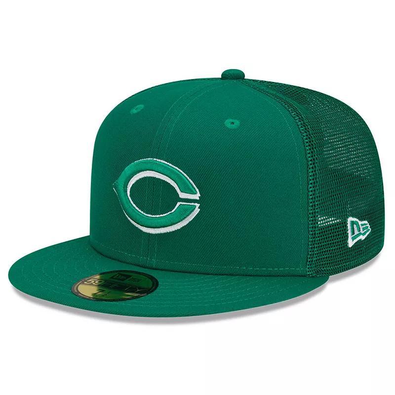 Mens New Era Green Cincinnati Reds 2022 St. Patricks Day On-Field 59FIFTY Fitted Hat Product Image