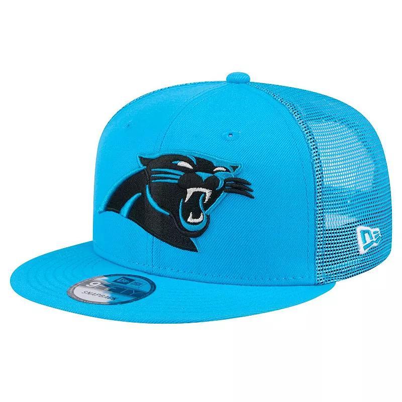 Mens New Era Carolina Panthers Main Trucker 9FIFTY Snapback Hat Product Image