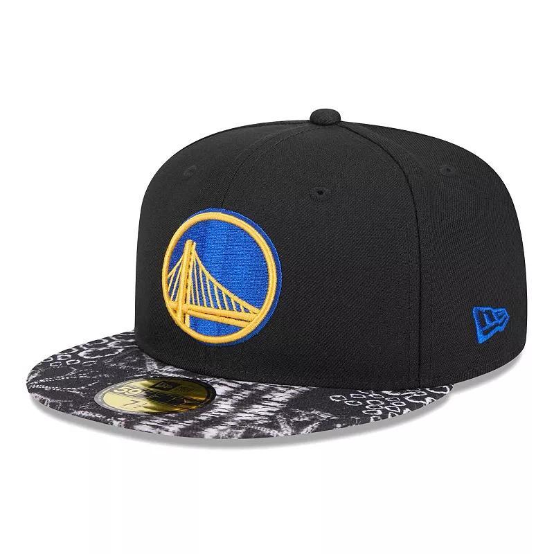 Mens New Era Golden State Warriors Coral Reef Visor 59FIFTY Fitted Hat Product Image