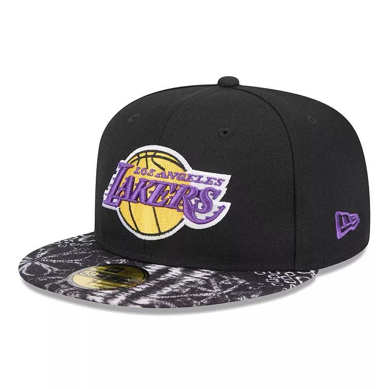 Mens New Era Los Angeles Lakers Coral Reef Visor 59FIFTY Fitted Hat Product Image