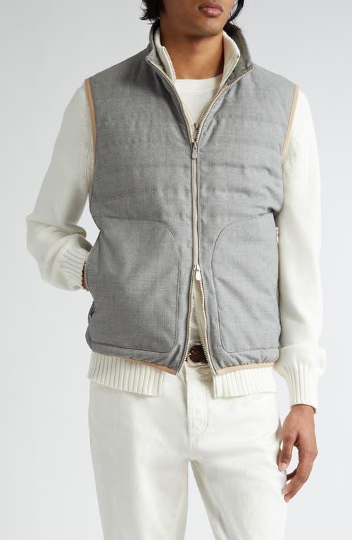 Mens Quilted Down Full-Zip Vest Product Image